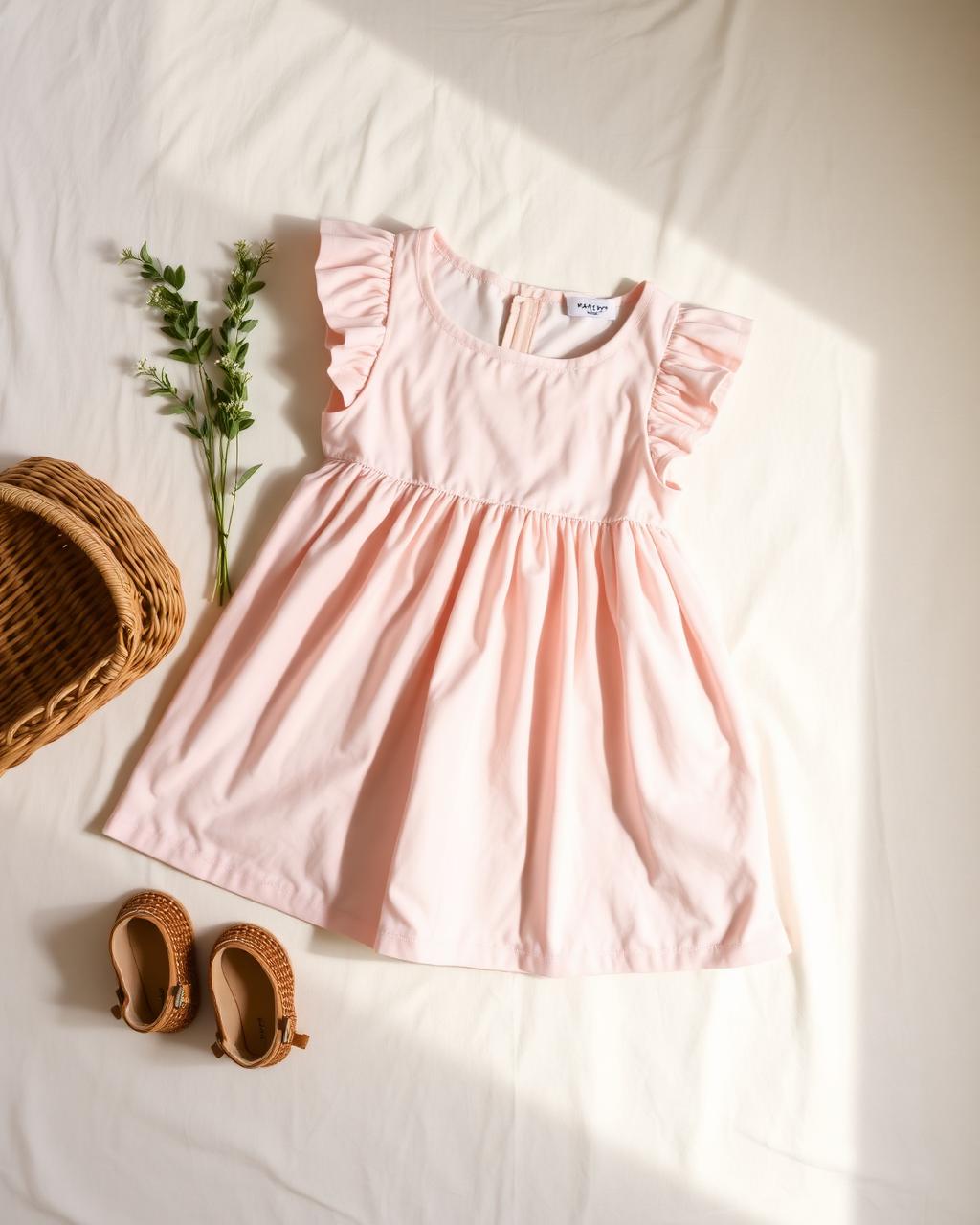 Vestido infantil blush